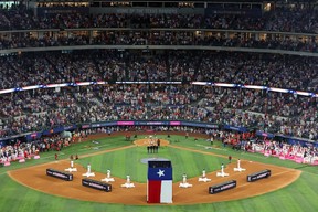 A general view of the stadium during the T-Mobile Home Run Derby at Globe Life Field on July 15, 2024 in Arlington, Texas.