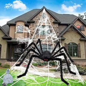 Giant Spider Web Halloween Decor