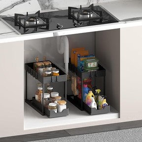 Meltrck Under Sink Organizer, 2-Pack