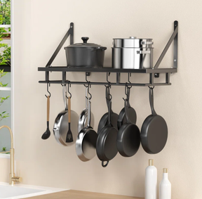 Prep & Savour Wall Mounted Pot Rack