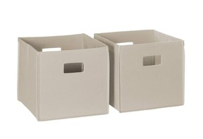 RiverRidge Home 2pc Fabric Collapsible Storage Cube Organizers