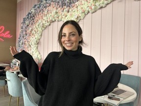 Alexandra Lourdes being her awesome self at one of her Cafe Lola locations.
