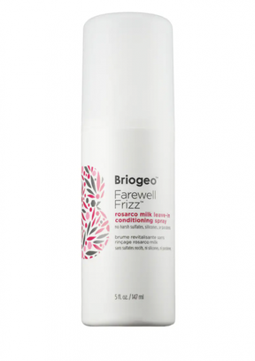 Briogeo Farewell Frizz Rosarco Milk Leave-In Conditioner.