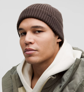 Close-Fit Wool-Blend Ribbed Knit Beanie