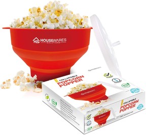 Collapsible Silicone Microwave Popcorn Popper