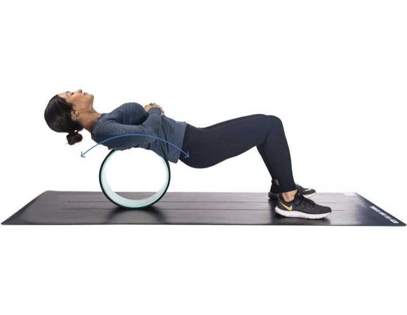  Roll out your back without putting undue pressure on the spine.