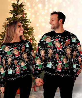 Custom Face Christmas Sweatshirt