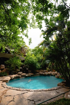 First stop: the pool at Chobe Game Lodge in Chobe National Park.