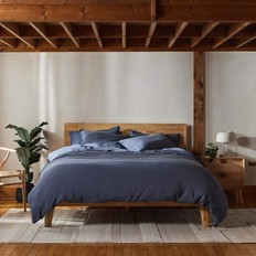 Silk & Snow Flax Linen Duvet and Sheets