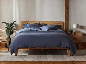 Silk & Snow Flax Linen Duvet and Sheets