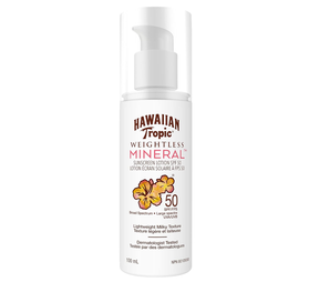 Hawaiian Tropic Weightless Mineral Sunscreen Lotion, SPF 50