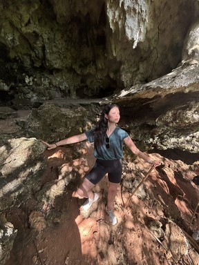 A cave at the Finca Gaia property.