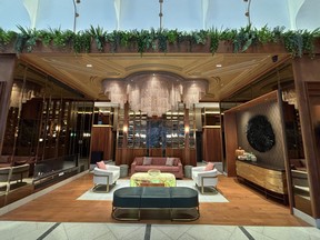 Honeyrose Hotel lobby area.