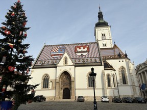 St. Mark's Church, Zagreb, Croatia. Built in the 13th century.