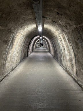 Gric Tunnel in Zagreb, Croatia, built during World War II to be used as a bomb shelter.