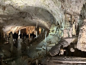 Postojna Caves in Postojna, Slovenia.