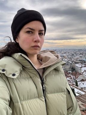 Una Puffer and me in Graz, Austria.