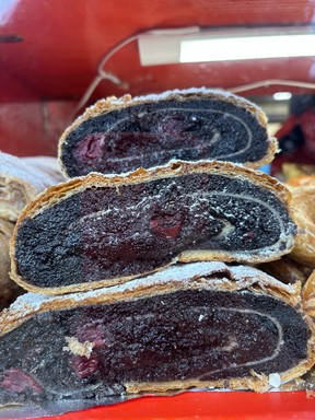 Poppyseed pastry in Slovakia.