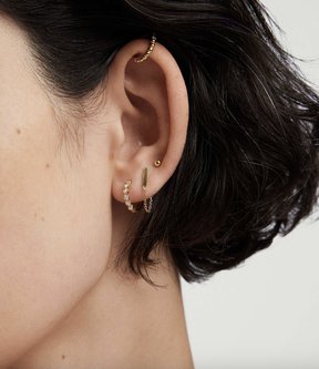 Mejuri Lab Grown Diamond Huggies