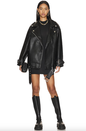 WeWoreWhat Oversized Moto Jacket