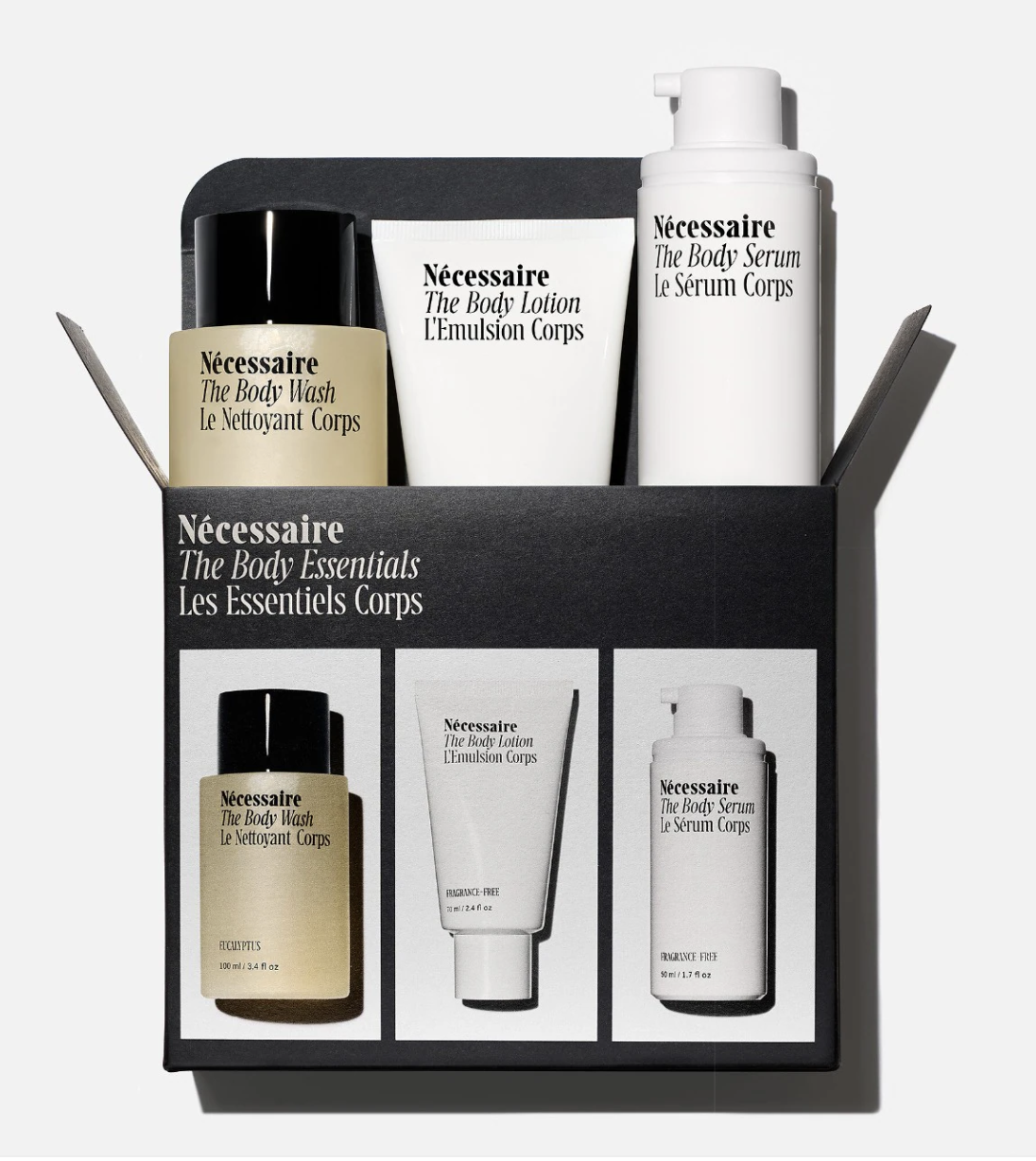 Nécessaire The Body Essentials Trial and Travel Set