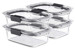 Rubbermaid Brilliance Glass Storage Containers.