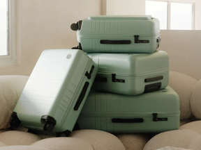 Check-In Large in sage green.