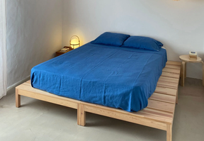 Linen sheets.