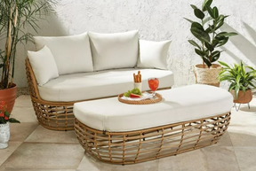 Dune Loveseat and Ottoman