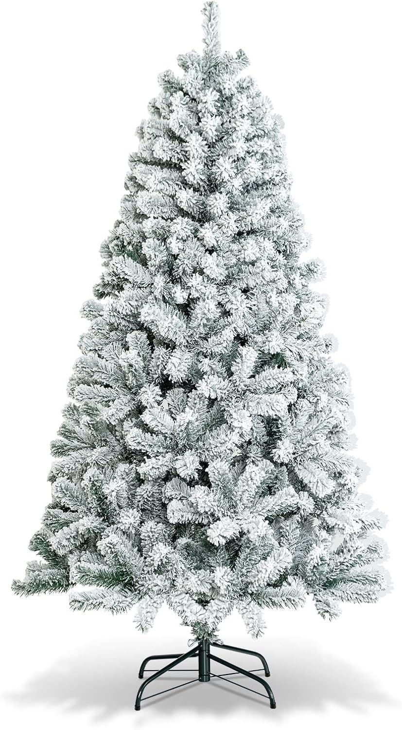  Snow Flocked Christmas Tree.