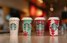 Starbucks 2022 holiday cups.