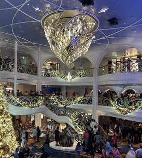 Disney Wish atrium.