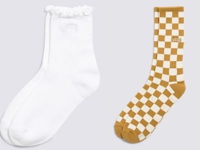 Vans Ruffle Crew Sock & Checkerboard Crew Sock