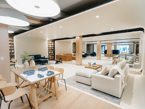 Inside Cozey's first brick-and-mortar store.