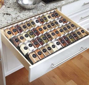 DEWVIE Spice Rack Tray for Drawer.