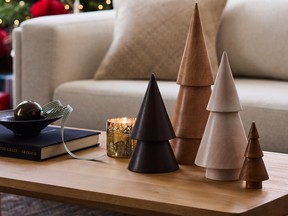 West Elm Stacked Wood Trees