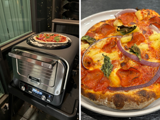 Making pizza with the Ninja Woodfire 8-in-1 Outdoor Oven
