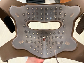 The inside of the JOVS mask.