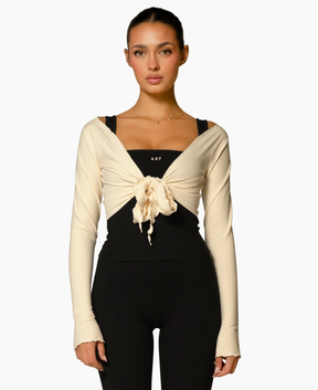 The Wrap Top creme