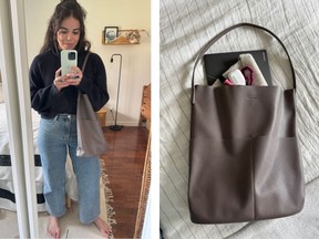 Vegan Leather Tote Bag