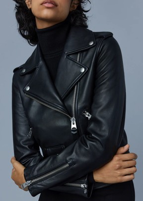 Baya Leather Biker Jacket