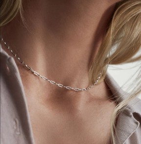 mejuri sterling silver Boyfriend Bold Chain Necklace