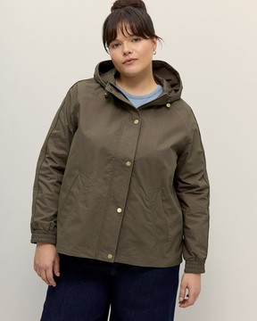 Hooded Short Crinkled Parka