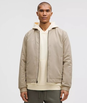 Insulated Cotton-Blend Bomber Jacket