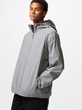 Pocketable UV Protection Parka uniqlo grey