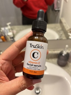 bottle of TruSkin Vitamin C serum