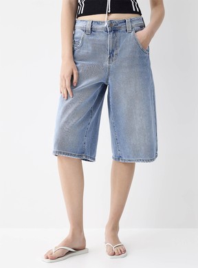 Twik Distressed Details Denim Jort