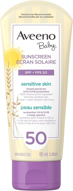Aveeno Baby Sensitive Skin Sunscreen SPF 50
