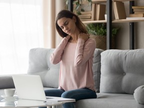 How to relieve tech neck.