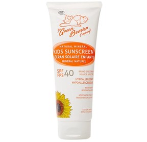 Green Beaver Natural Mineral Sunscreen Lotion for Kids SPF 40